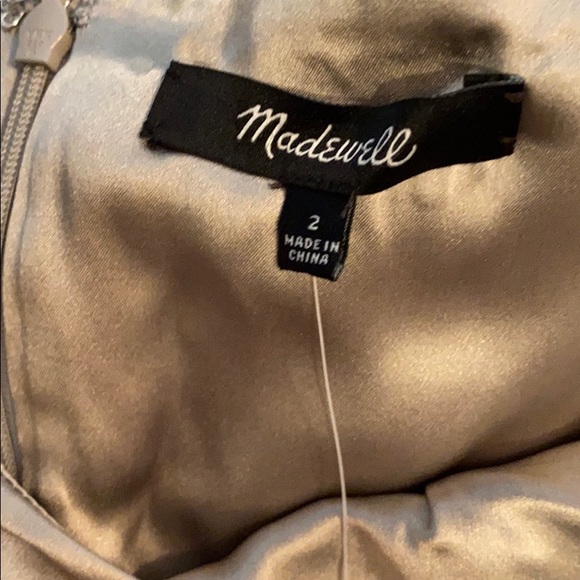 Madewell V-neck silk slip dress size 8 NWT - Picture 3 of 7